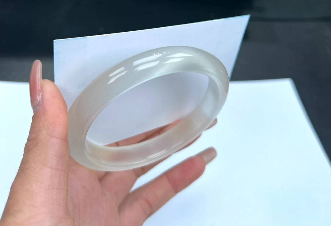 59圈口【冰白手镯】正圈【支持7天无理由退换货】