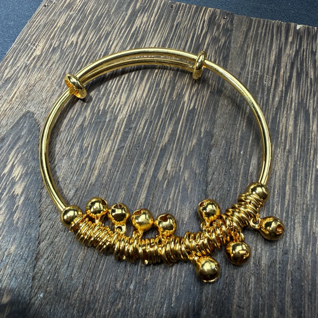 【国检证书+运费险+终身售后】18K八宝铃铛手镯 - 1114