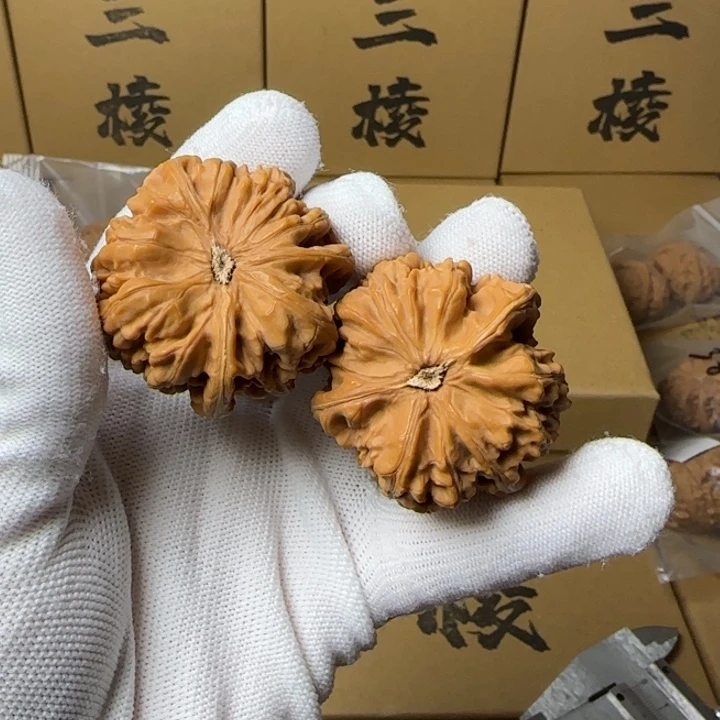 文玩核桃吊坠?*甜简单包装42尺寸玉龙三棱