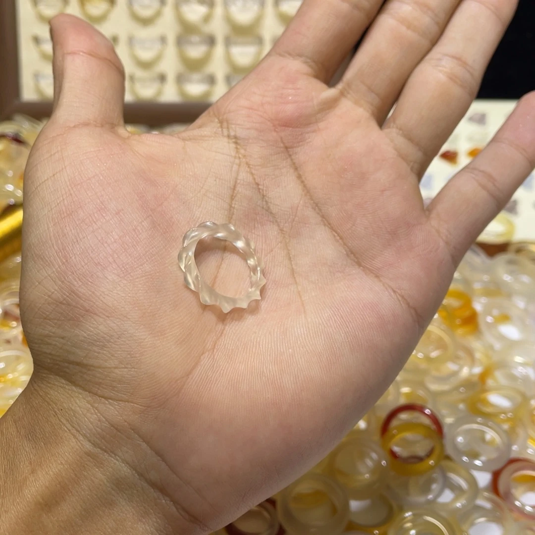 玛瑙/玉髓合金戒指10号港13