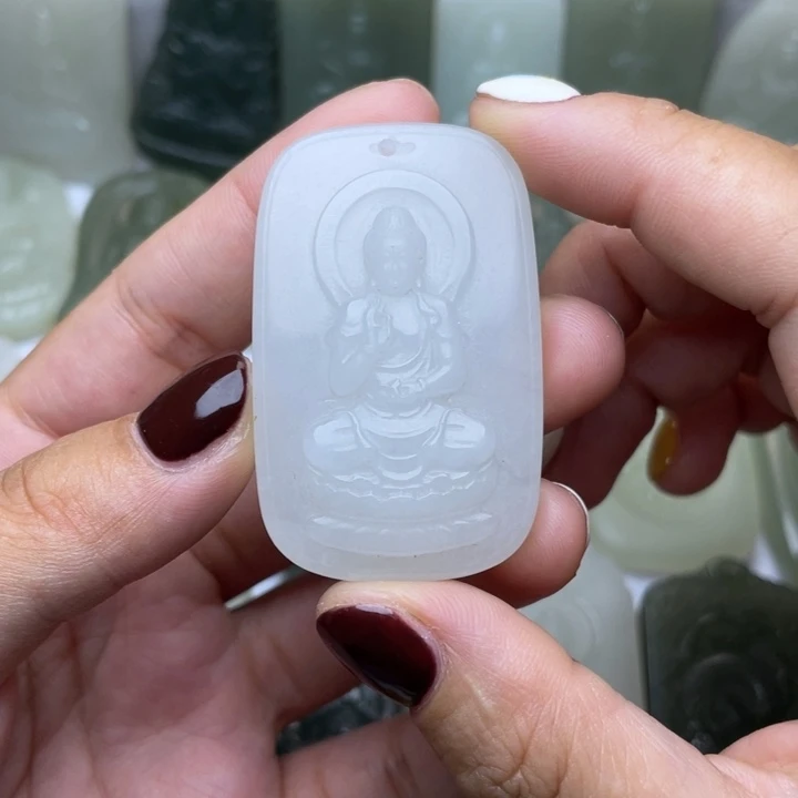 和田玉未镶嵌颈饰精品抛光