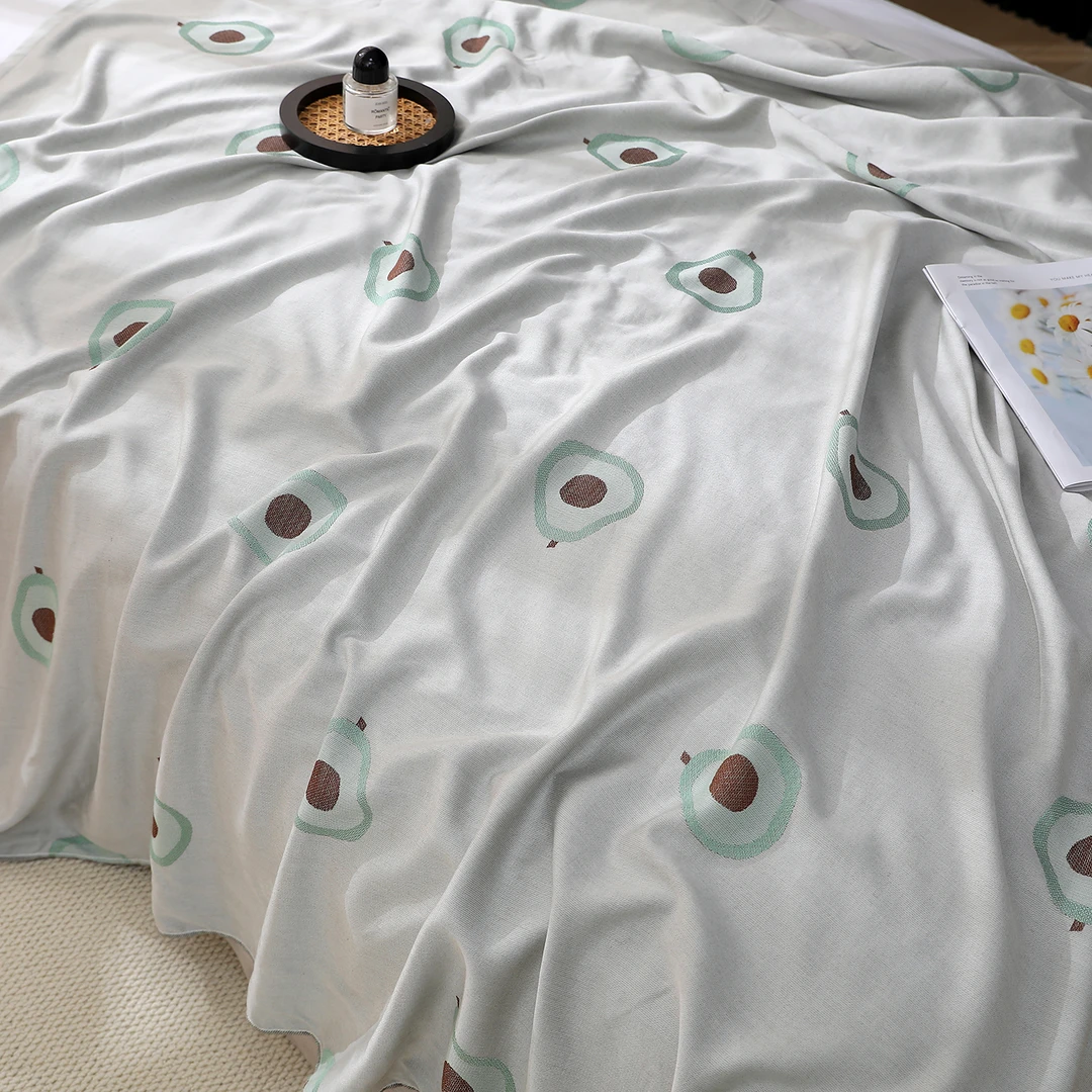 【牛油果】150/200双层柔软莱赛尔纤维冷感毯