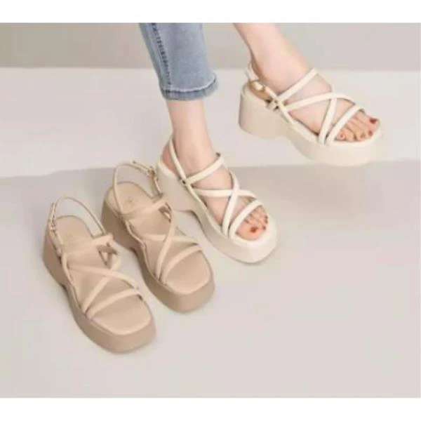 夏款1200厚底坡跟凉鞋24X