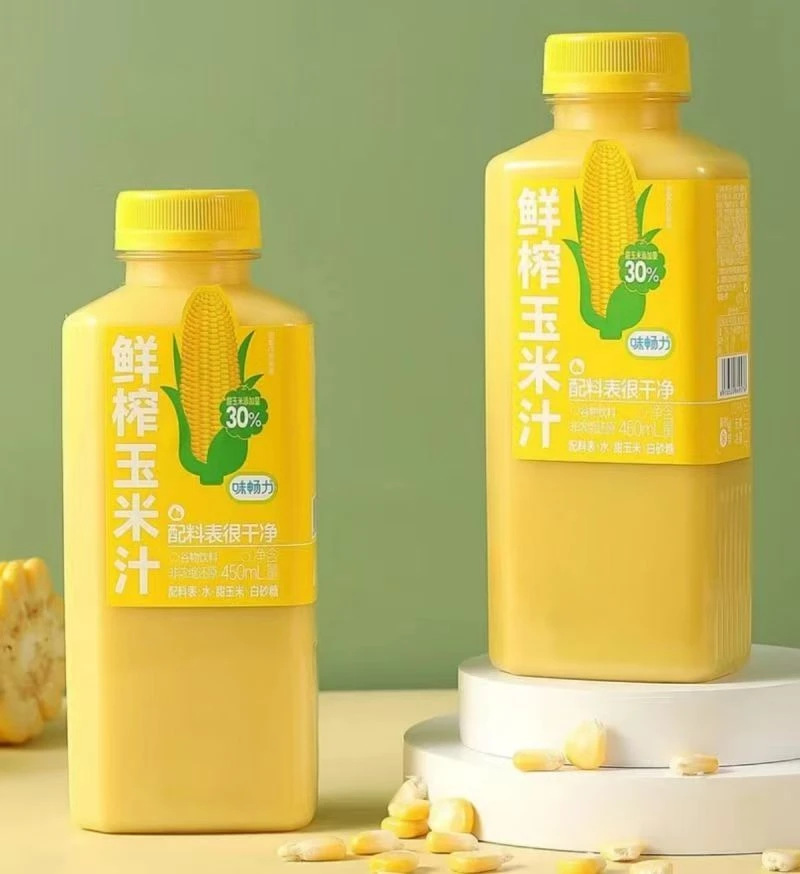 味畅力鲜榨玉米汁450mI*15瓶整箱营养玉米汁五谷食材谷物饮料