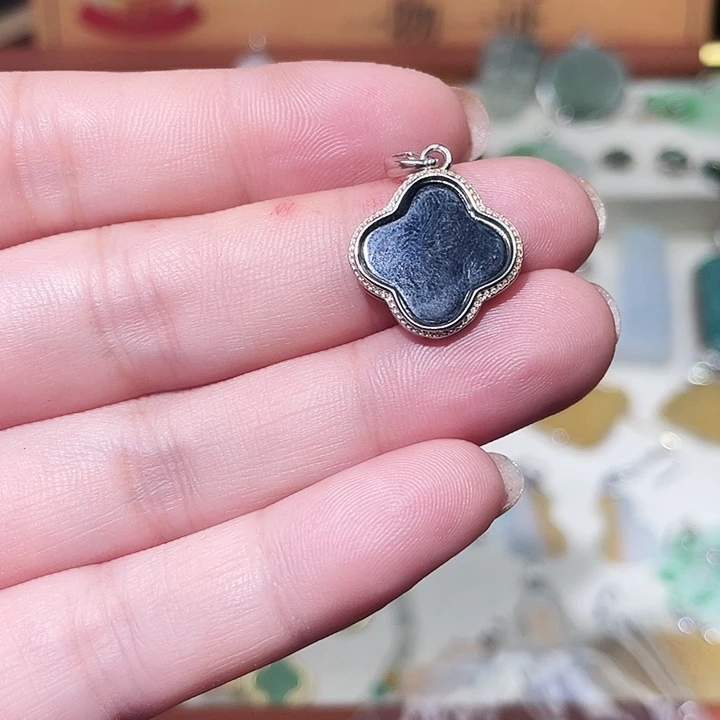 翡翠银S925镶嵌颈饰