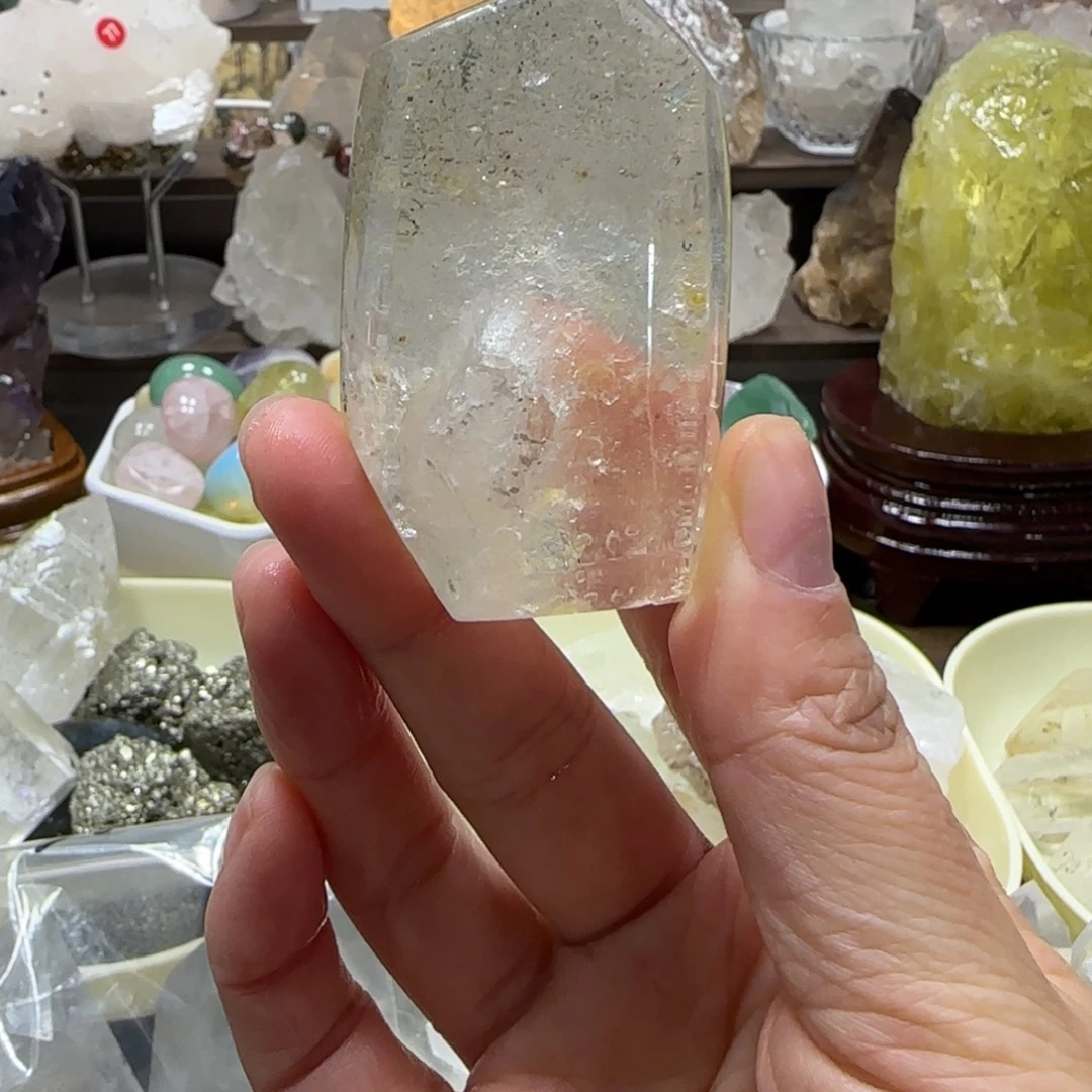 车挂未镶嵌水晶不退换水冲石手握