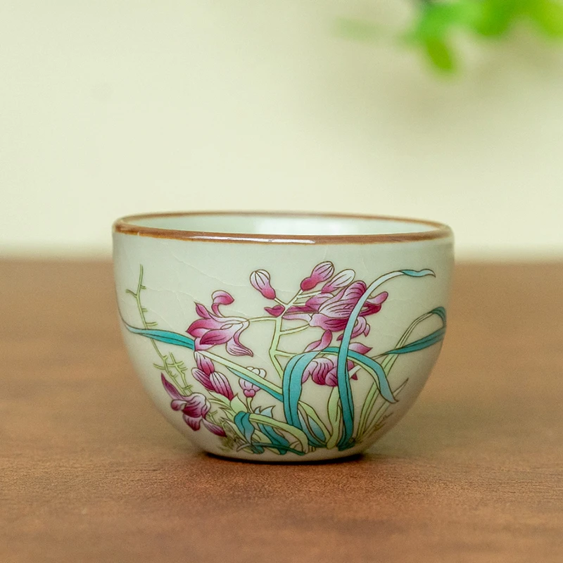 圆底杯兰花开片60毫升