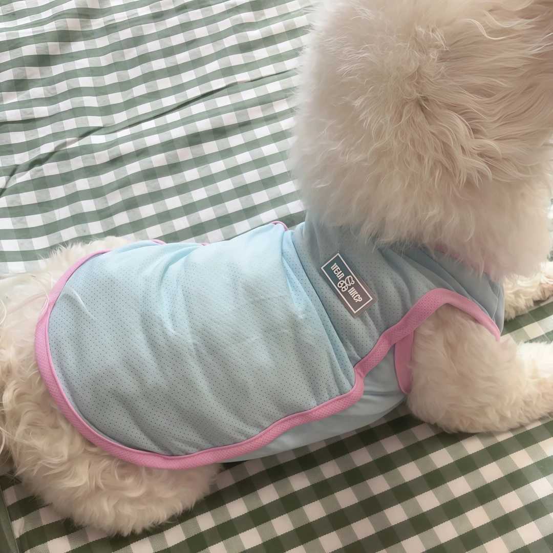狗狗衣服夏季背心防晒透气冰丝凉爽猫咪衣服泰迪比熊中小型犬衣服