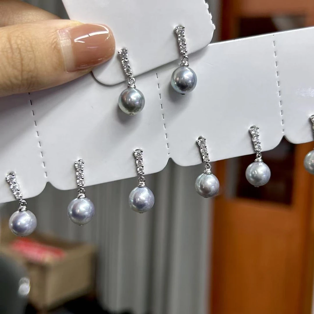 【限购一单！】爆大8-9mm海水真多麻耳坠 多样性发一