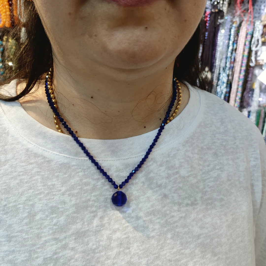 不锈钢项链  ناھايىتى گۈزەل خىرىستال.