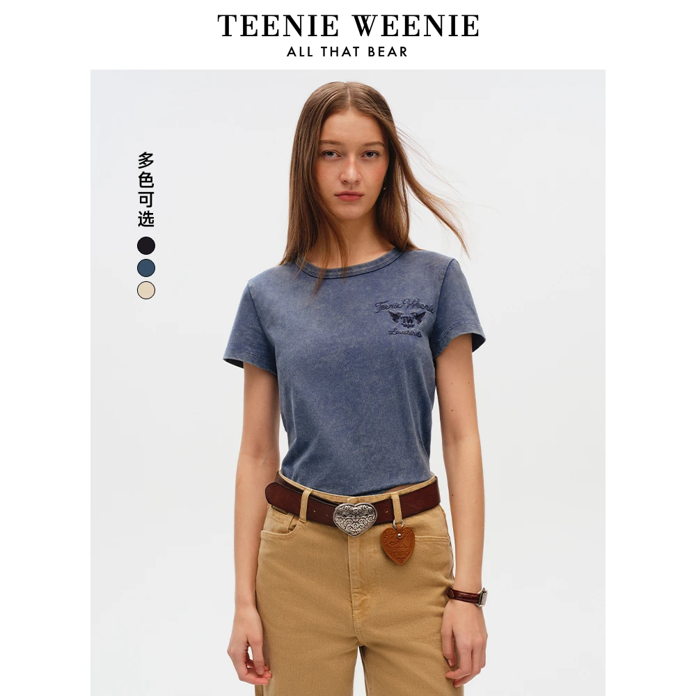TeenieWeenie小熊短袖T恤2025年时髦百搭圆领上衣女装TTRA255206N
