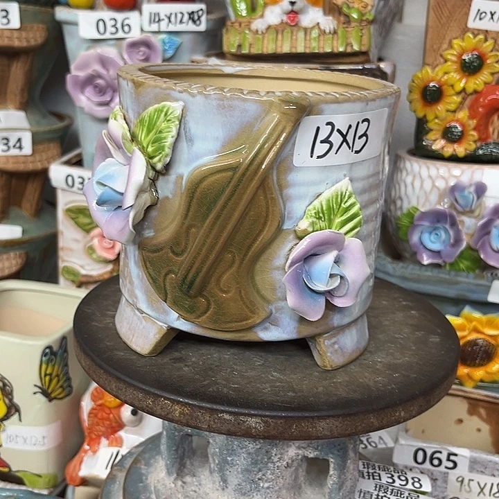 粗陶材质多肉花盆