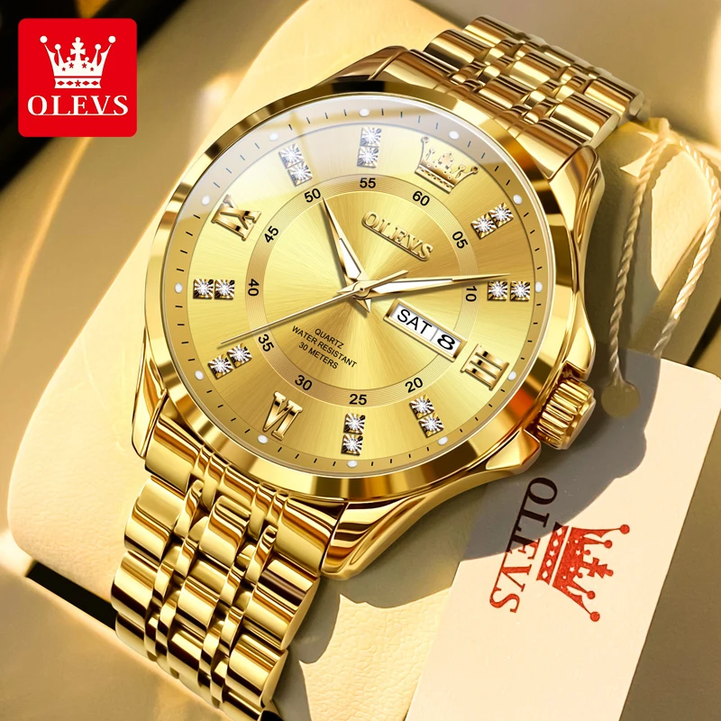 名表认证劳力土全自动大表盘双日历商务防水夜光手表男款轻奢百搭