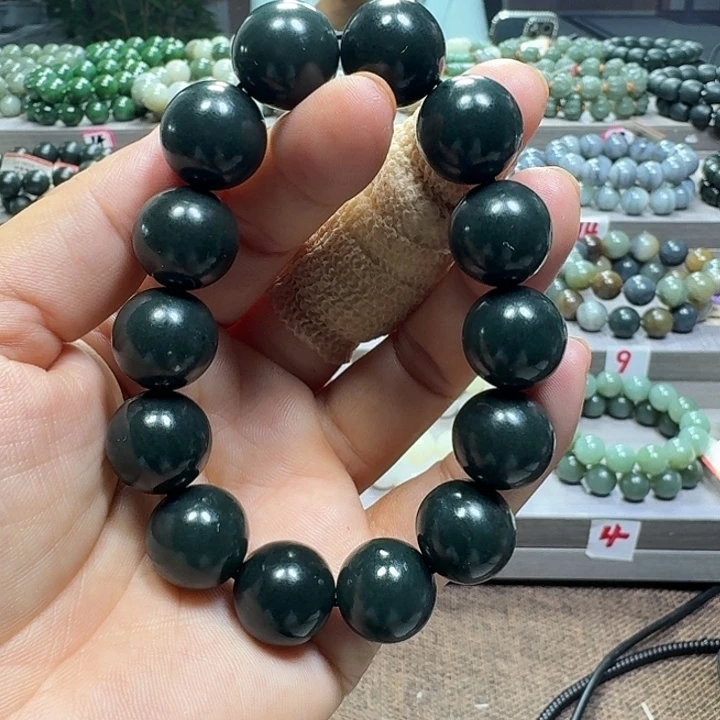 未镶嵌手链和田玉新疆沙枣青卡16