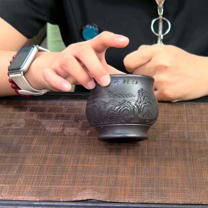 茶杯紫砂高货放漏