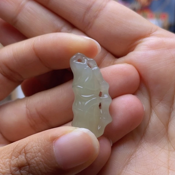 和田玉未镶嵌吊坠(不含链)