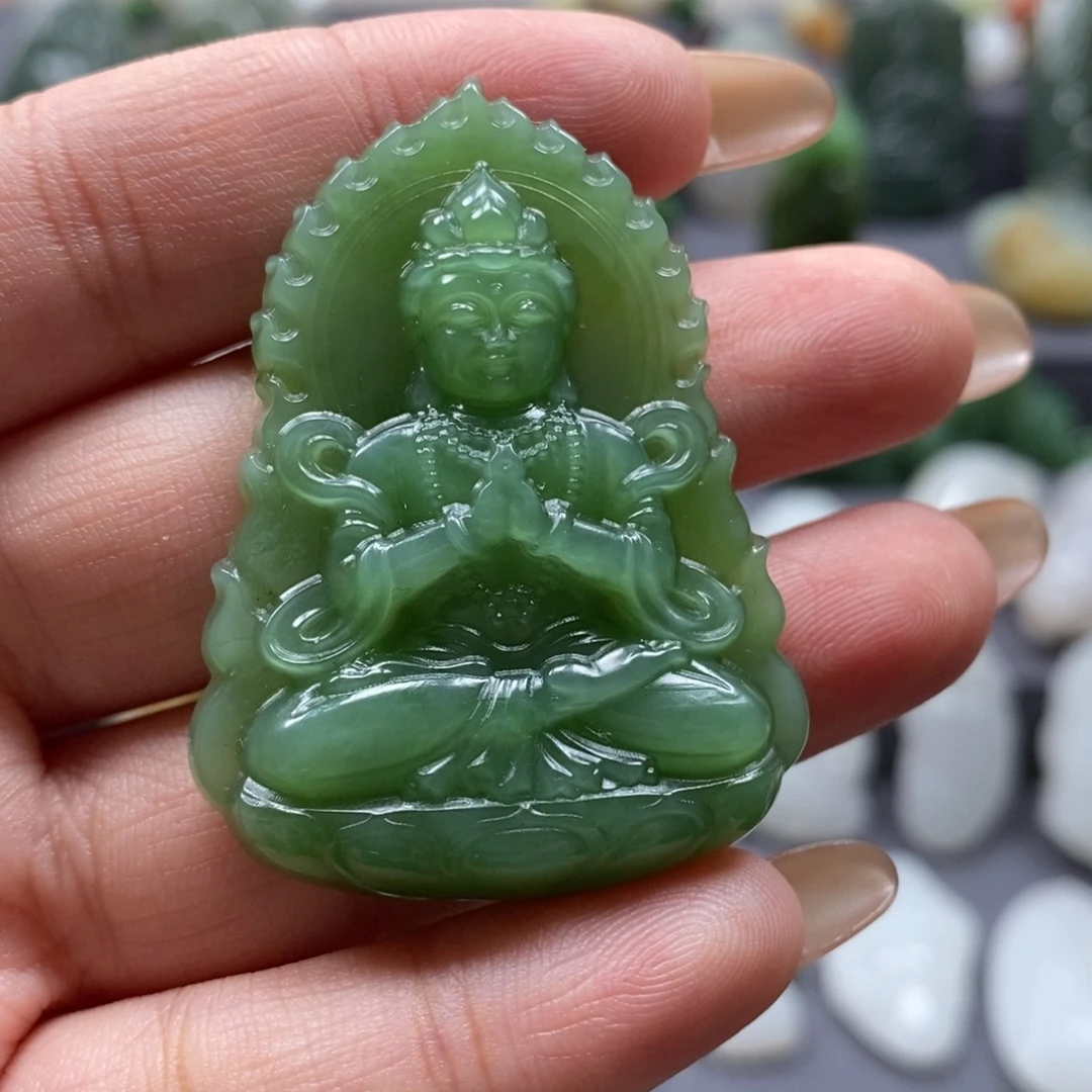 和田玉（碧玉）未镶嵌颈饰