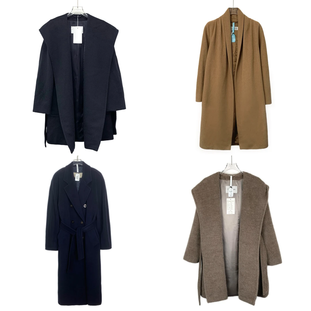 未使用 MaxMara 爆款翻领大衣外套