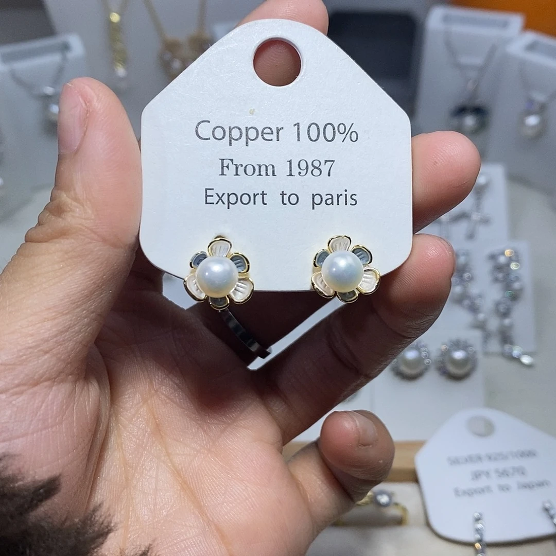 淡水珍珠未镶嵌耳饰