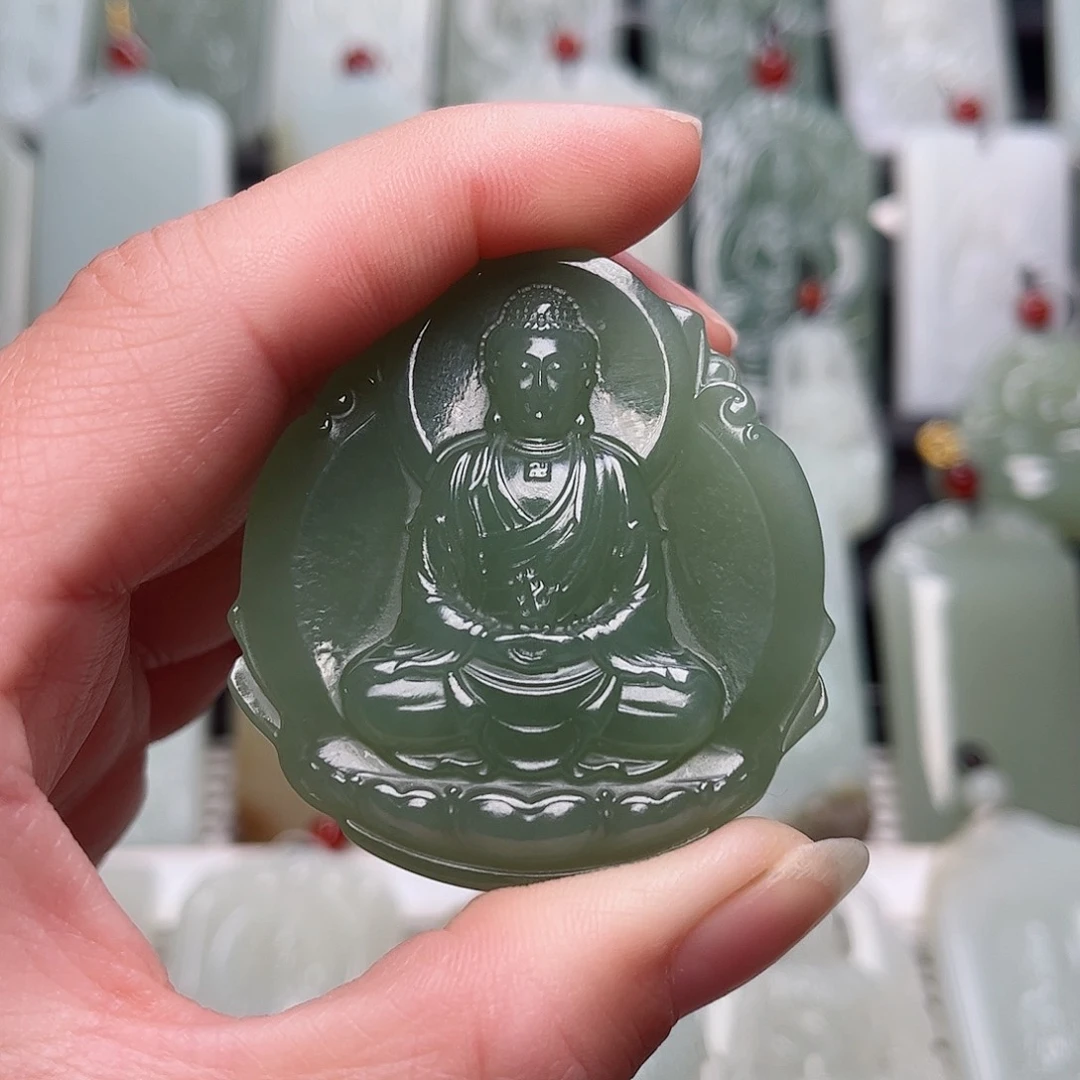 和田玉挂件未镶嵌无*