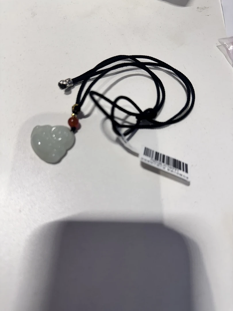 白色流水项链