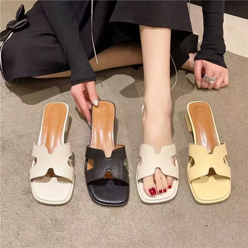 夏休闲款法式拖鞋女新款配裙子仙女风拖鞋M-3