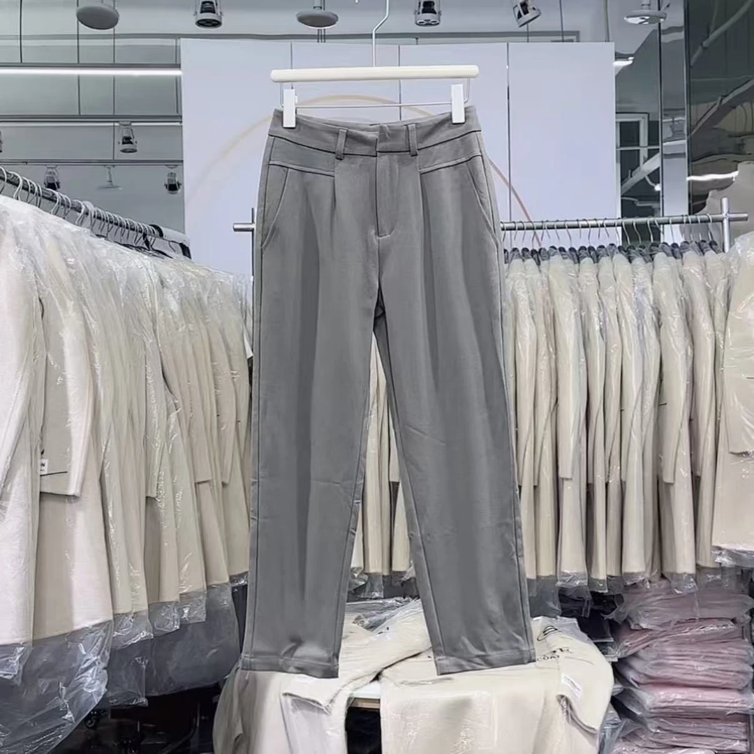 【杭州•意法】NN3506-时尚女装设计感休闲裤显瘦洋气百搭