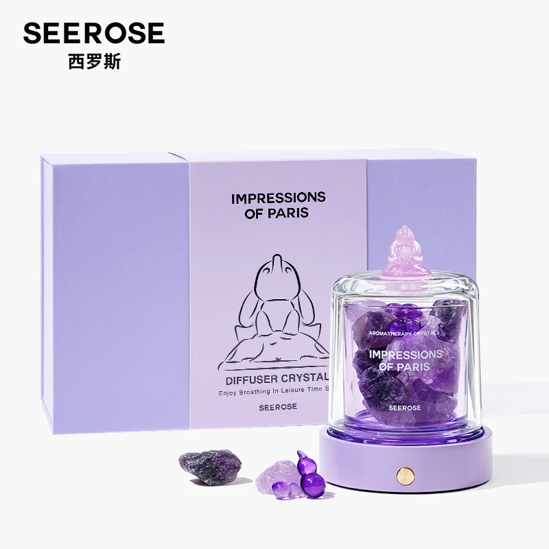 SEEROSE/西罗斯福气萌宠晶石香薰灯礼盒家居无火香氛女生生日礼物