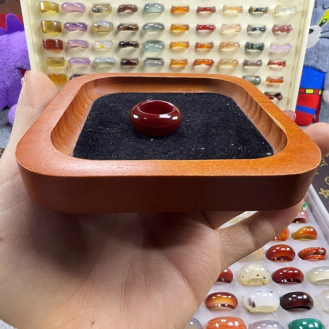 L****玛瑙/玉髓未镶嵌戒指B5不退换13.9港6