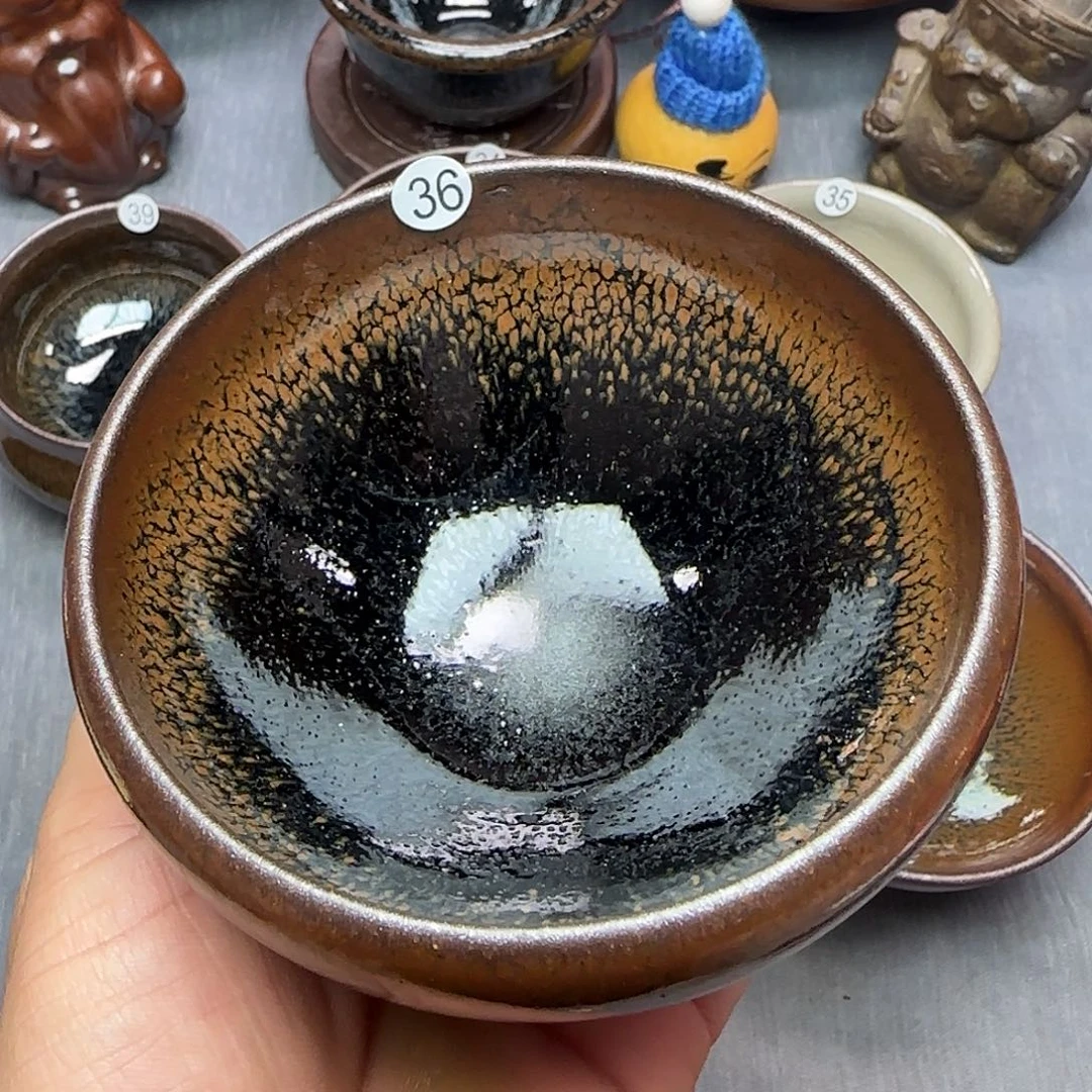 牛***腩茶盏印春堂柴烧建盏