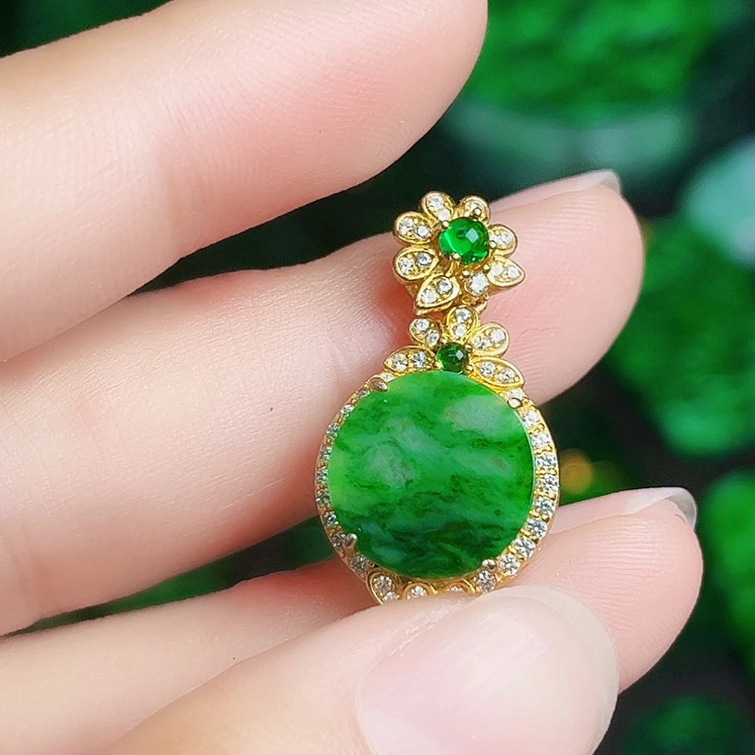 颈饰银S925镶嵌翡翠多样性