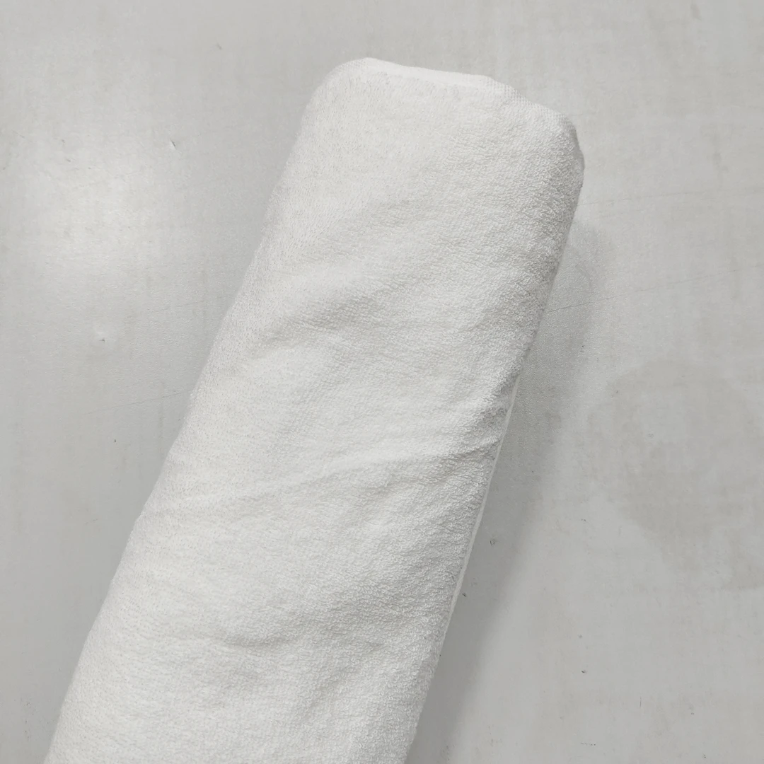 749号白色纯色毛巾长款34*120