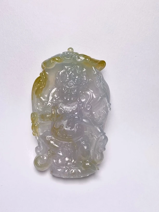 毛货定制加工天然翡翠吊坠挂件大黑天