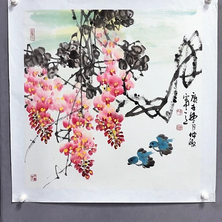 国画亲笔手绘放心去藏