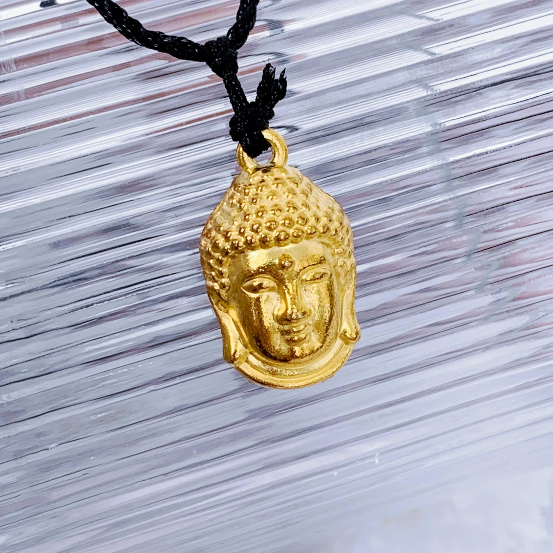 古法工艺佛头金属装饰用品包挂件DD