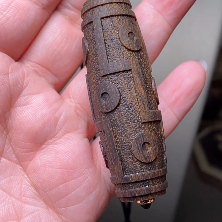 沉香木手串越南芽庄白棋楠玉化吊坠