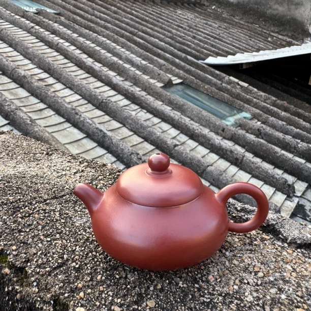 潮州朱泥壶【玉乳】紫砂壶朱泥壶手工壶小品茶壶