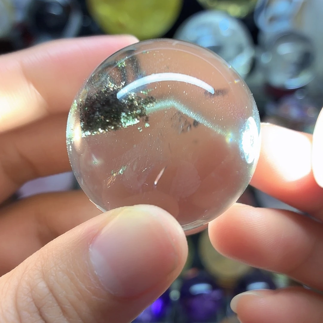 水晶珠宝半成品未镶嵌绿幽灵385