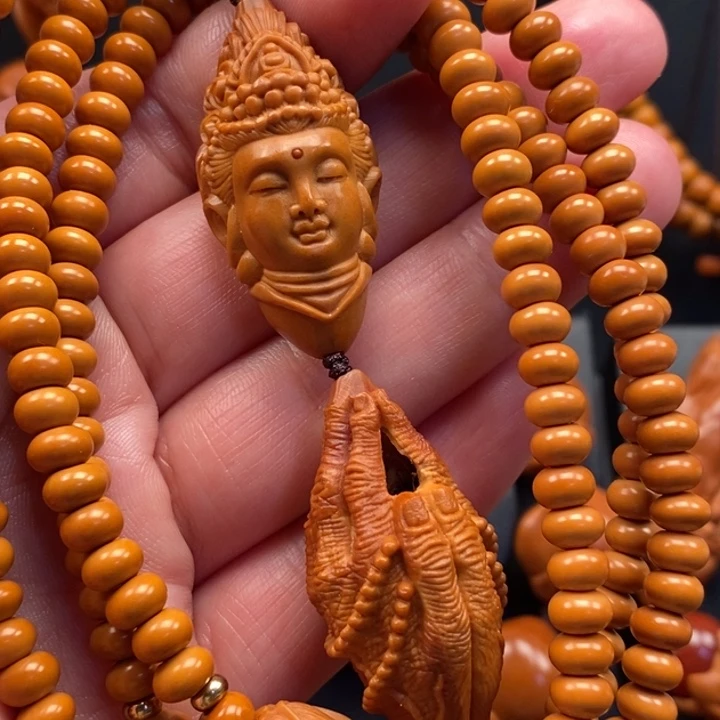 手串橄榄核观音链子