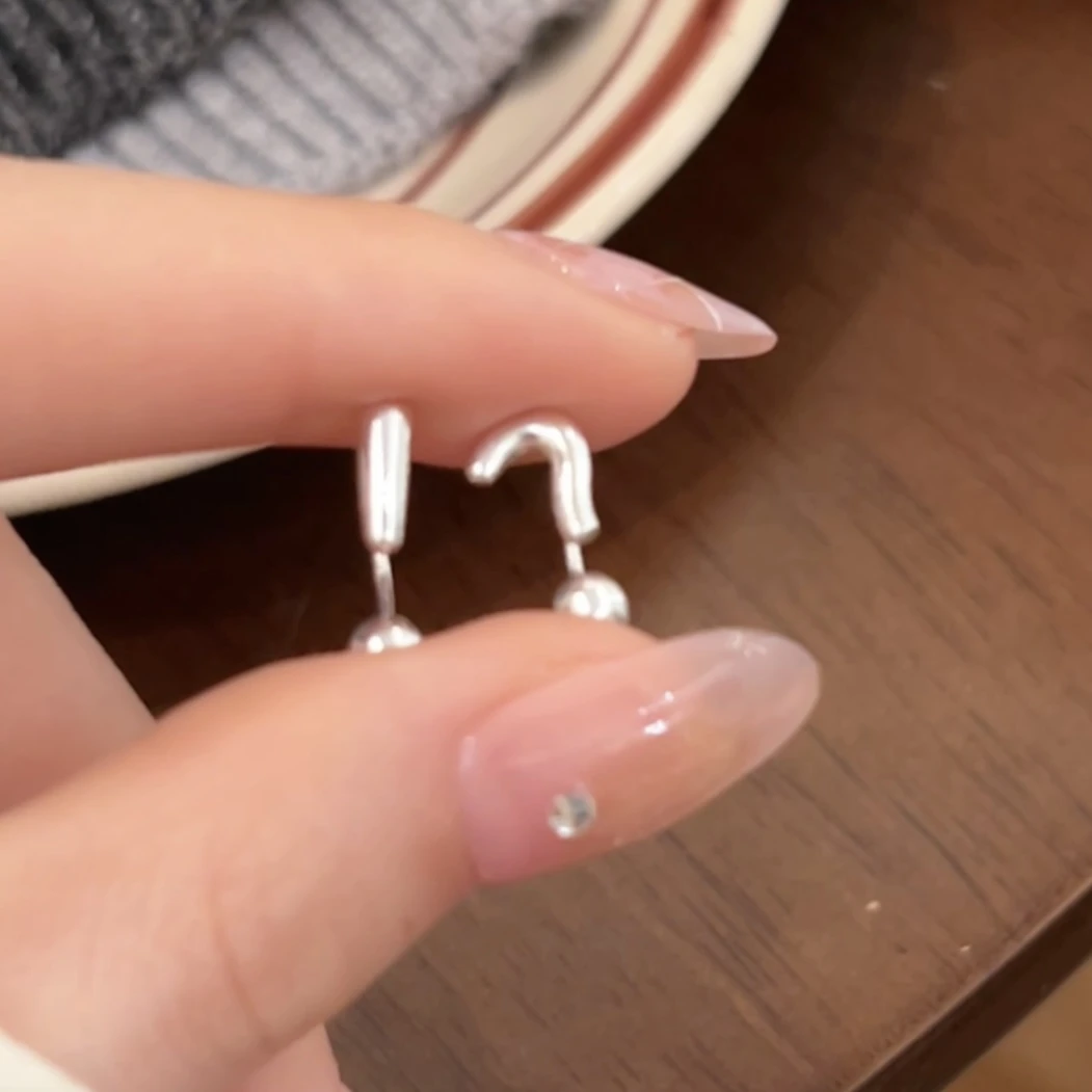 合金耳饰 问号叹号不规则耳钉女独特个性耳环小众耳饰新款时髦