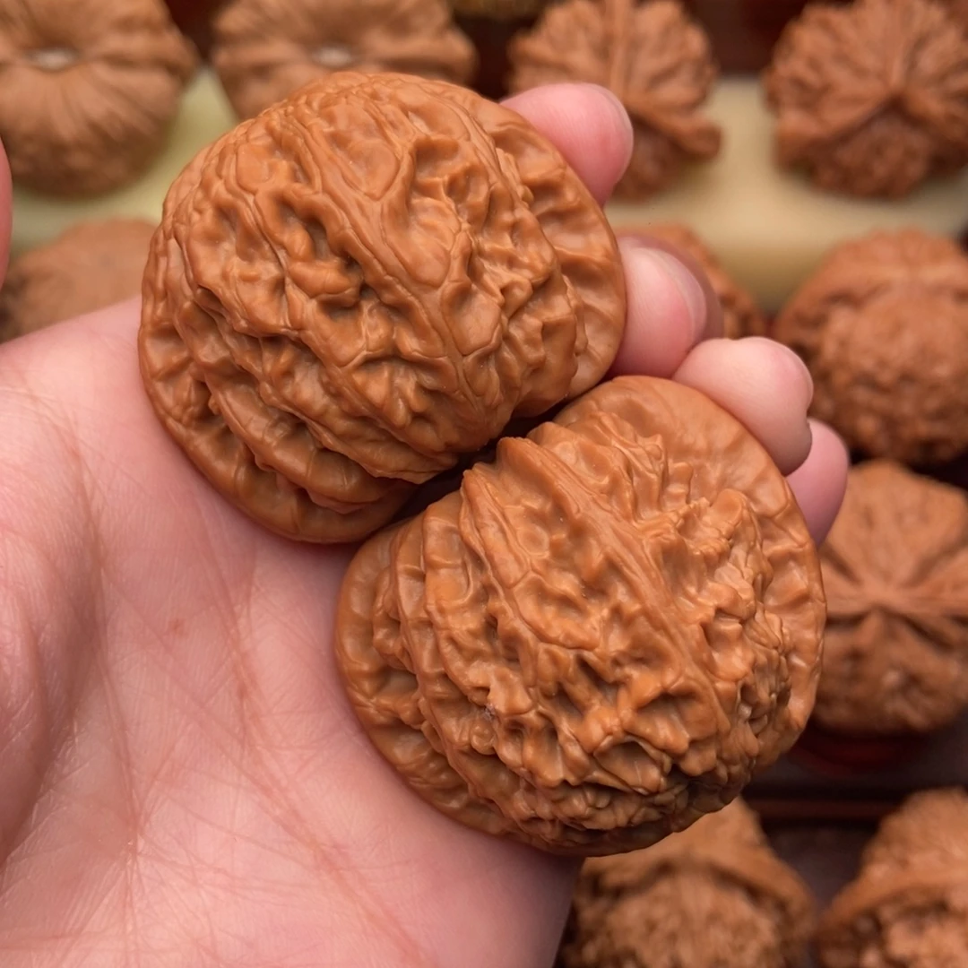 *****文玩核桃把件精品白狮子头42