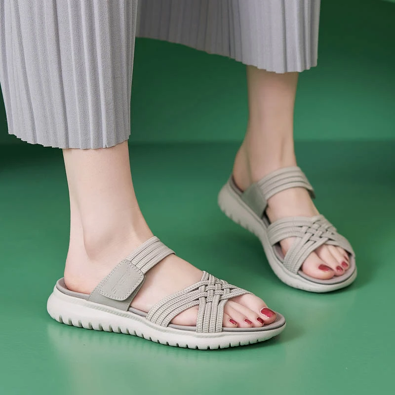 踩屎感舒适超轻可下水妈妈拖鞋女夏外穿防滑软底不累脚一脚蹬凉拖