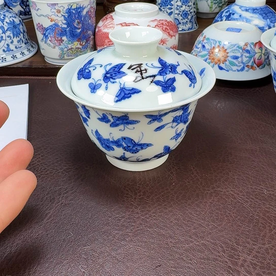 瓷片玺****瓷当代景德镇陶瓷手绘茶具