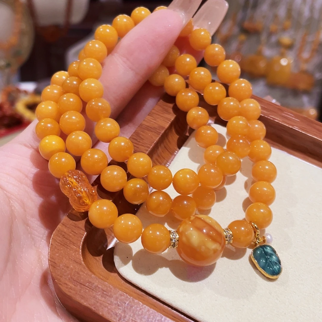 蜜蜡未镶嵌手链手串