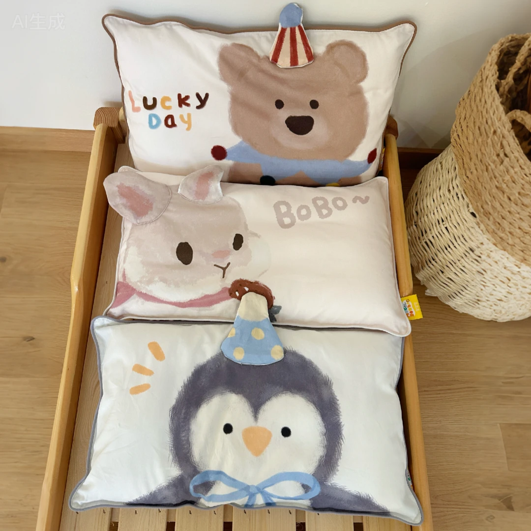 儿童枕套纯棉40X60专用全棉A类四季通用宝宝30X50枕头套