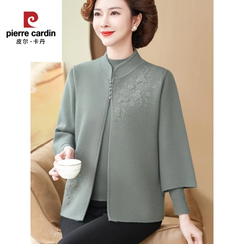 中老年新妈妈秋装，西式两件套，50岁以上，中老年妇女秋冬优雅