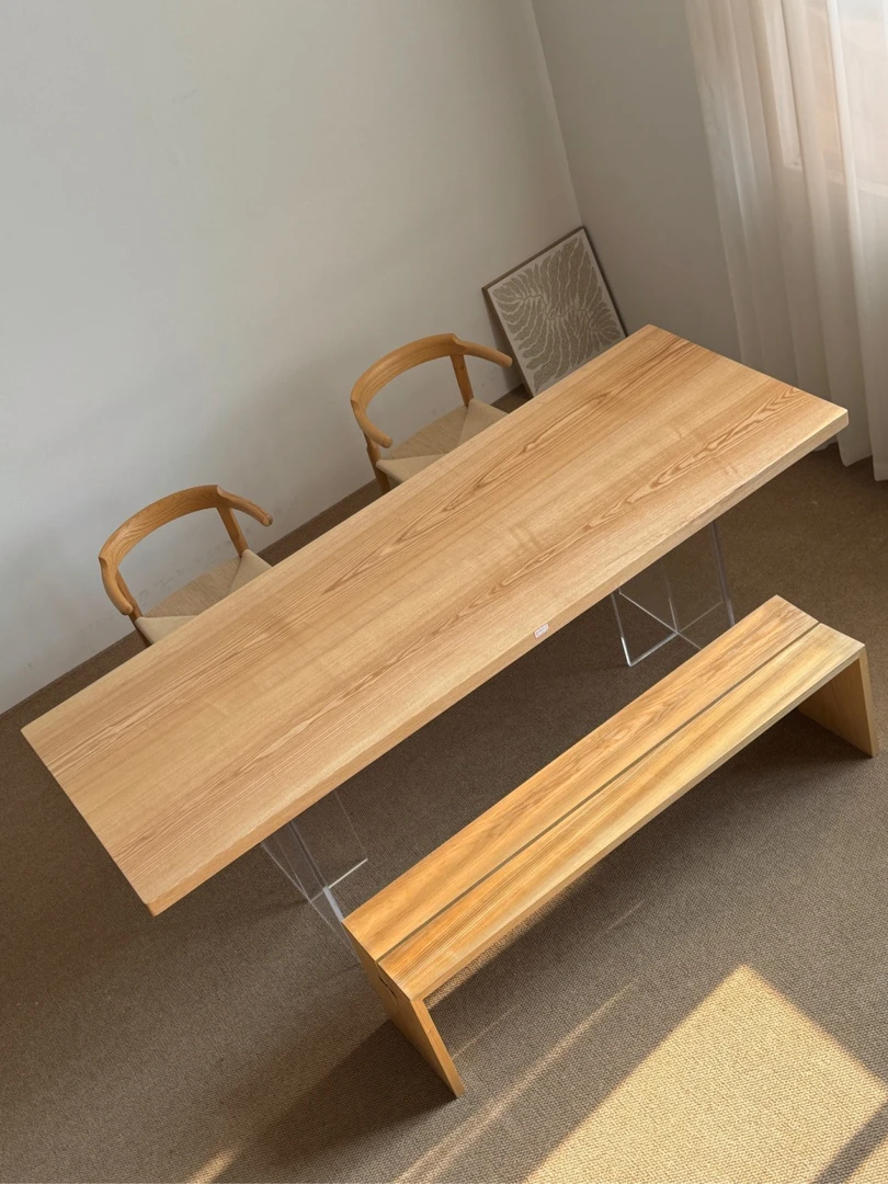 白蜡木大板 双拼全方 228*84*4.8 原木色