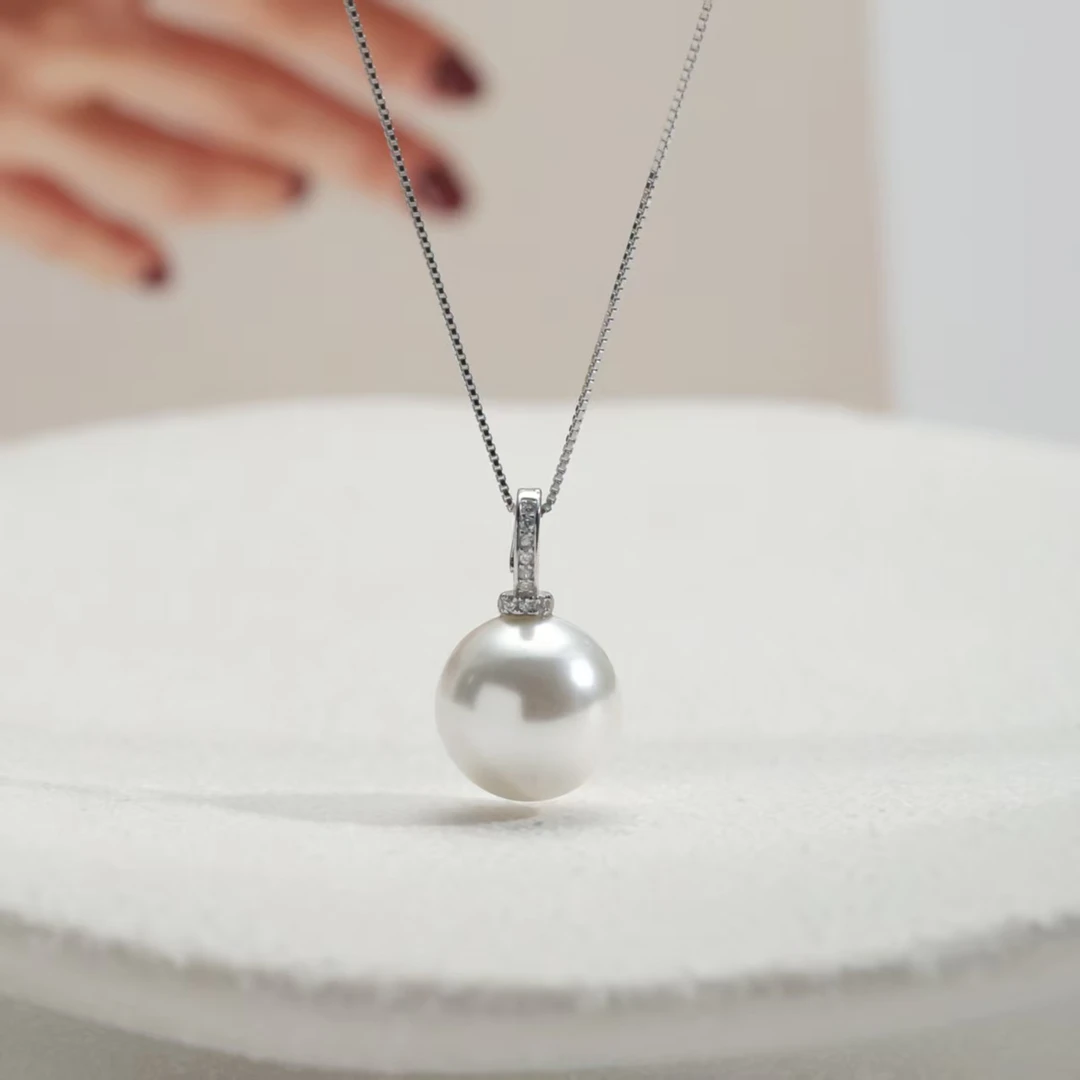 坠链均925银 奶嘴扣吊坠925银可掰扣吊坠项链12-14MM   （送链子）