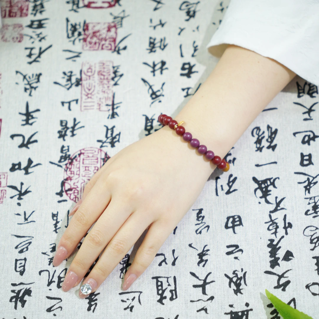 花蕊夫人·容颜凝脂（玫瑰香） / ZQ0081/ 古法工艺/合香珠/手工制作
