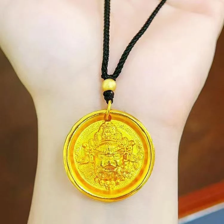 合金吊坠 黄财财吊坠